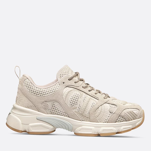 Dior Chrono Sneaker Beige Mesh and Suede Calfskin - MEN US7 = EU40 = 25.2CM