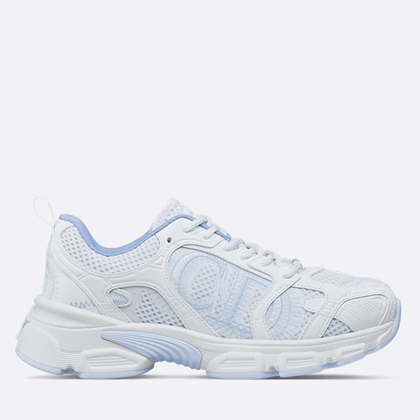 Dior Chrono Sneaker White and Sky Blue Mesh