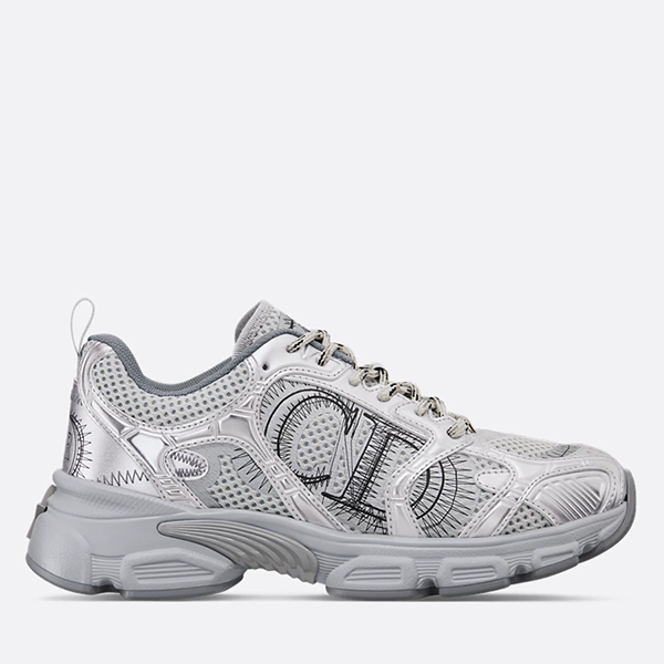 Dior Chrono Sneaker Gray Mesh with Silver