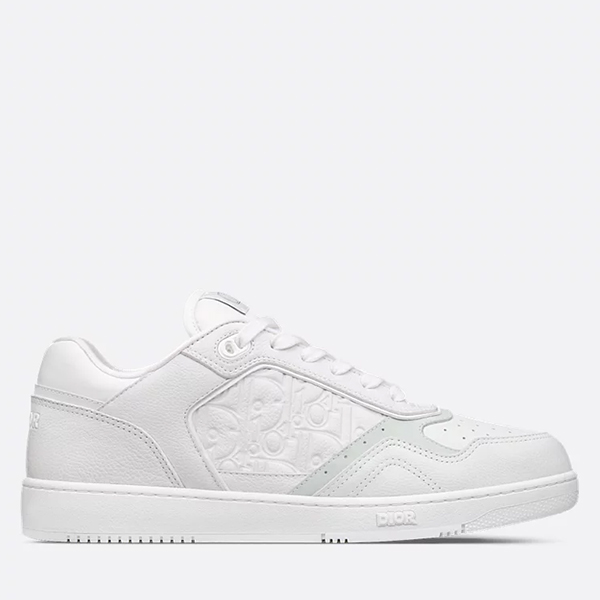 Dior B27 Uptown Low-Top Sneaker White Grained Calfskin and White Dior