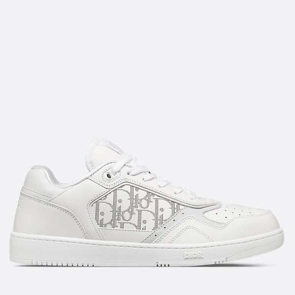 WMS Dior B27 Uptown Low-Top Sneaker White Smooth Calfskin and White Dior Oblique Galaxy