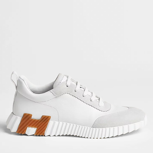 Hermès Bouncing Sneaker 'Blanc/Orange' - MEN US5.5 = EU38 = 24CM