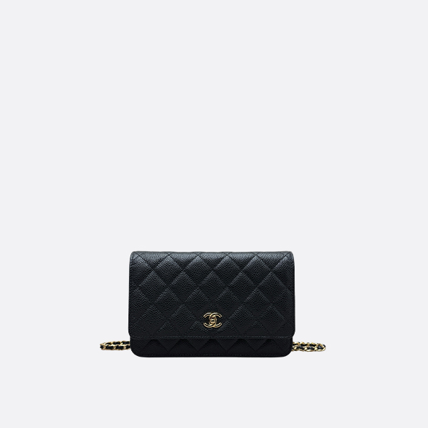 Chanel Wallet on Chain Black Caviar & Gold-Tone Metal