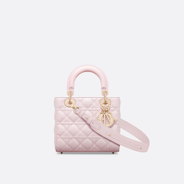 Small Lady Dior My ABCDior Bag Blush Pink Cannage Lambskin