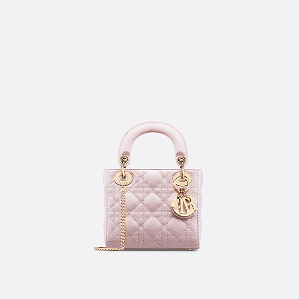 Mini Lady Dior Bag Blush Pink Cannage Lambskin