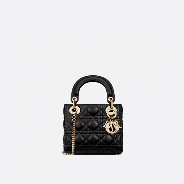Mini Lady Dior Bag Black Cannage Lambskin