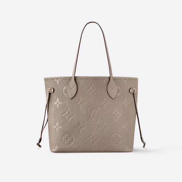 Louis Vuitton Neverfull MM Monogram Empreinte Leather Turtledove