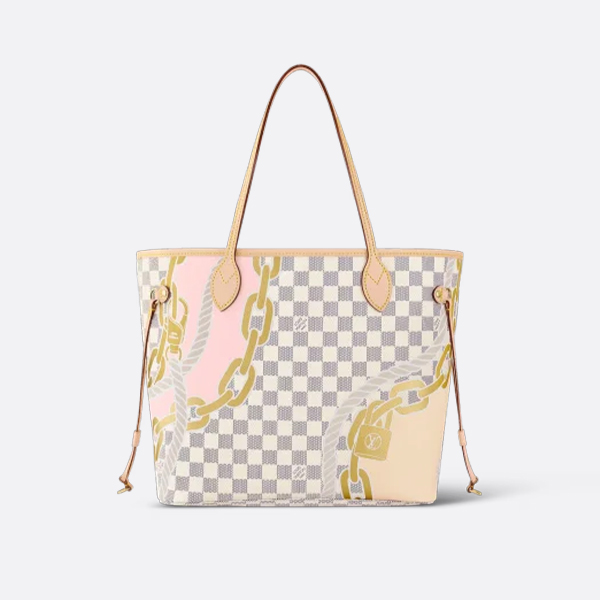 Neverfull MM Damier Azur coated canvas