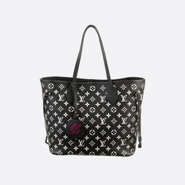 Neverfull MM Black / White / Pink