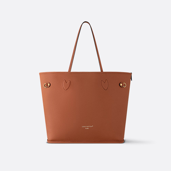 Louis Vuitton Neverfull Inside Out MM Tan Cowhide Leather/Monogram
